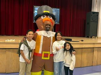 Turkey trot winners with Mr. Livers