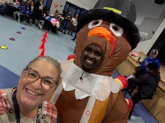 Mrs. Harmon & Mr. Livers- Turkey trot fun